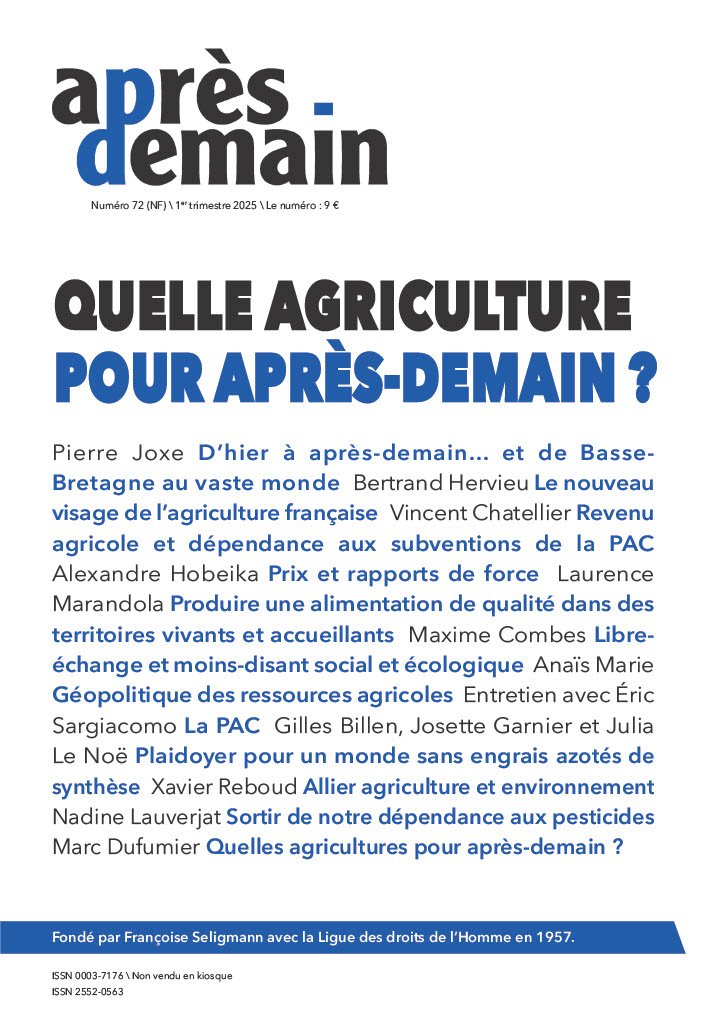 NF-072 – Quelle agriculture pour après-demain ?